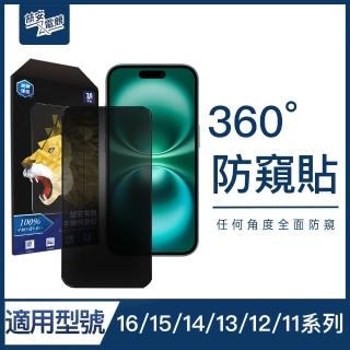 【ZA安電競】360度防窺鋼化玻璃手機保護貼膜 i16e/16/15/14/13/12/Pro/Plus/Pro Max/11/Xr(適用iPhone)