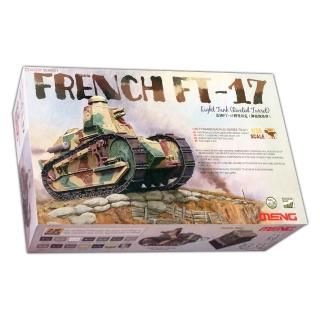 【PowerFalcon】1/35 法國FT17輕型戰車 TS-011(MENG 鉚接炮塔型/附戰場地臺 坦克模型)