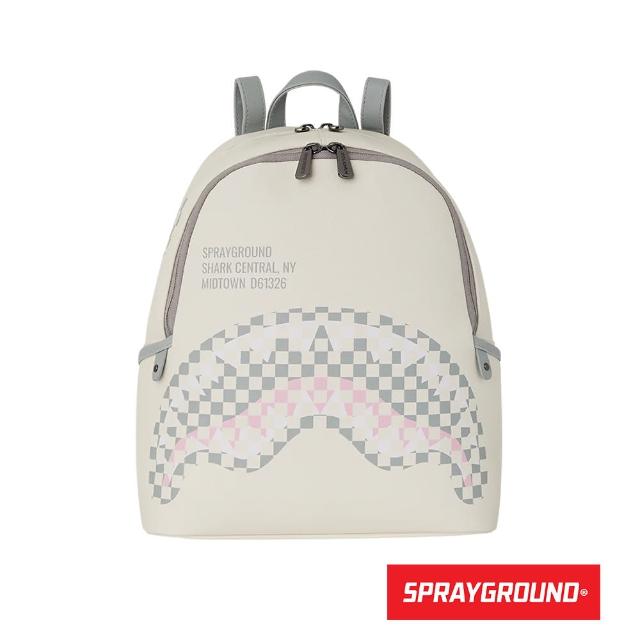 【SPRAYGROUND】馬賽克鯊魚後背包(杏色)