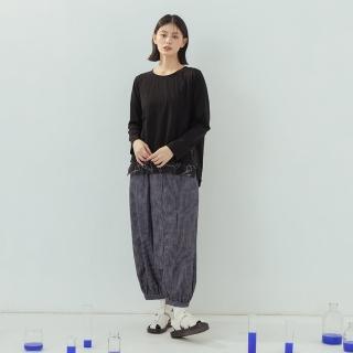 【MOSS CLUB】造型汽球長褲(藍 桔)