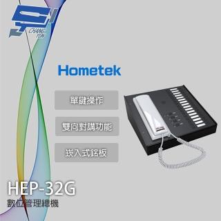 【CHANG YUN 昌運】Hometek HEP-32G 32按鍵 數位管理機 雙向對講 崁入式銘板