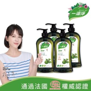 【一滴淨】蘆薈多酚洗碗精1000gx4瓶(柑橘精油/檸檬精油 口味任選)