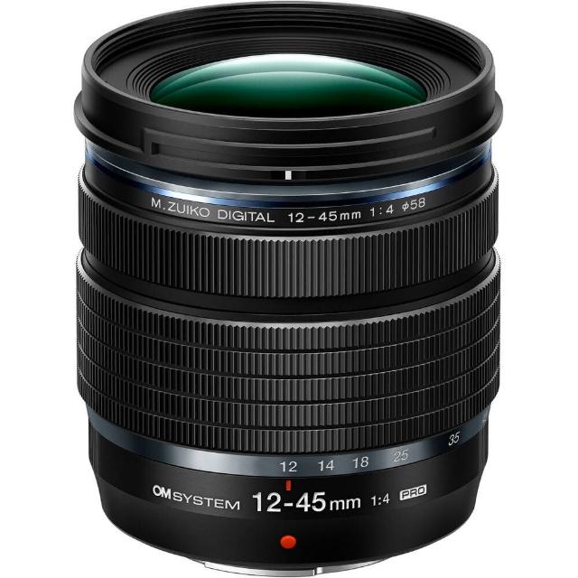 OLYMPUS 奧林巴斯 M.ZUIKO DIGITAL ED 12-45mm F/4.0 PRO 鏡頭，專為 M4/3 微四三系統設計，具備廣角變焦功能，重量僅 201g~400g 輕巧便攜。公司貨提供 1 年保固，享有 12 個月原廠保障，詳細以官網公告為主 (http://www.yuanyu.tw)，原廠服務專線：02-87515055。適合風景、旅遊攝影，ED 鏡片確保高畫質與銳利度。