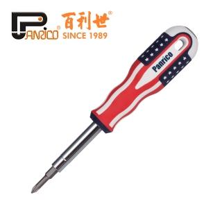 【Panrico 百利世】美國旗可替換式六用螺絲起子(臺灣製造)