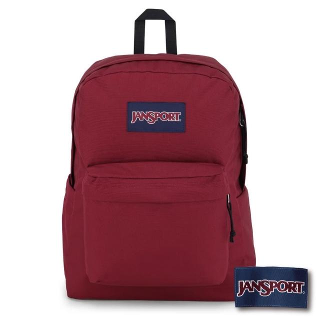 【JANSPORT】SUPERBREAK PLUS 校園系列後背包(酒棕紅)