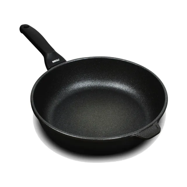 【RISOLI 里索利】黑鑽頂級1810系列不沾單柄深炒鍋28cm