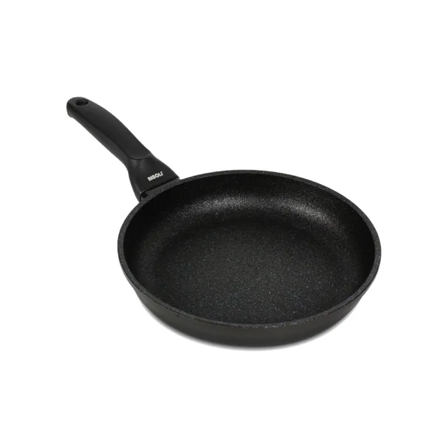 【RISOLI 里索利】黑鑽頂級1810系列不沾平底煎鍋24cm