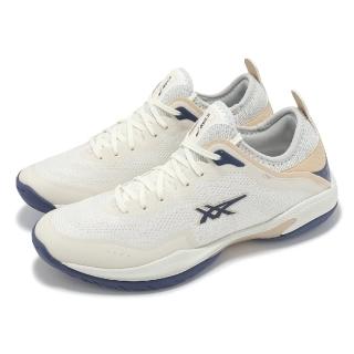 【asics 亞瑟士】籃球鞋 Glide Nova FF 3 男鞋 米白 藍 襪套式 緩震 穩定 亞瑟士(1063A103100)