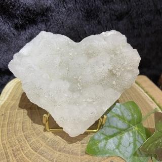 【Cozy 世界水晶原礦與茶】晶簇切割愛心 94-3(可凈化消磁水晶手串)