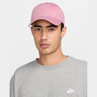 【NIKE 耐吉】帽子 運動帽 棒球帽 遮陽帽 U NK CLUB CAP U CB SM SWSH L 粉 FZ5698-699(3623)