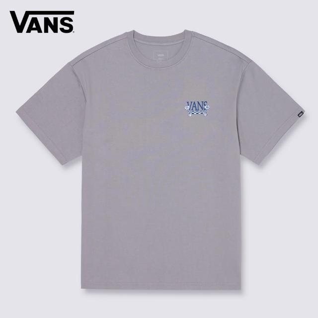 【VANS 官方旗艦】Twins Cat 男女款灰色短袖T恤