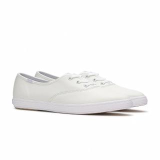 【Keds】CHAMPION POINT LOW LEATHER 經典摩登真皮尖頭小白鞋(WH68334)