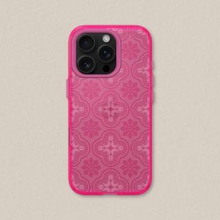 【RHINOSHIELD 犀牛盾】iPhone 15系列 JellyTint 透明防摔手機殼/壓花玻璃-透明海棠(老屋顏)