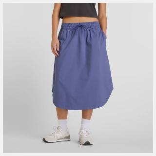 【NEW BALANCE】NB 抽繩長裙 女 運動裙 美規 藍紫 WK51551DRE(L854)