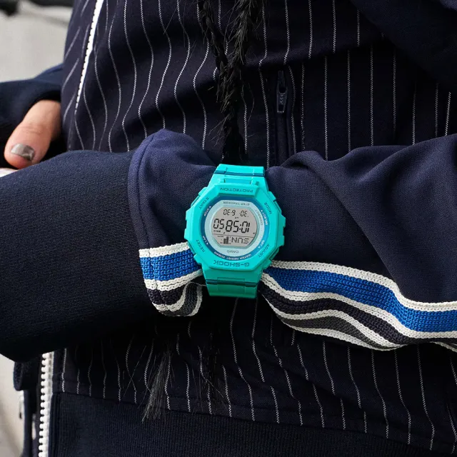 【CASIO 卡西歐】G-SHOCK WOMEN 藍牙連線 計步運動腕錶 母親節 禮物 推薦(GMD-B300SC-2)