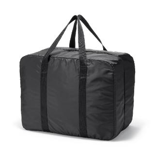 【MUJI 無印良品】可折疊撥水加工波士頓包/75L用(黑色)