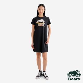 【Roots】Roots女裝- NOVELTY BEAVER 洋裝(石墨黑)