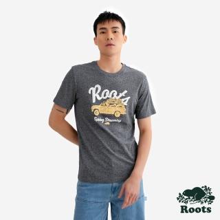 【Roots】Roots 男裝-ROOTS ROAD TRIP SLIM 短袖上衣(灰色)
