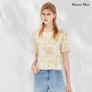 【Master Max】滿版花朵葉子短袖上衣(8417141)