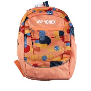 【YONEX】兒童後背包小背包可放羽球拍29x18x43cm珊瑚橘(BA22512EX320)