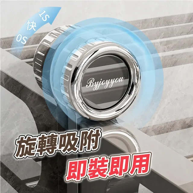 【BYJOYYOU】復古吸盤多桿毛巾晾曬架長款(毛巾架 吸盤毛巾桿 吸盤浴室架 雙桿毛巾架 無痕毛巾架)