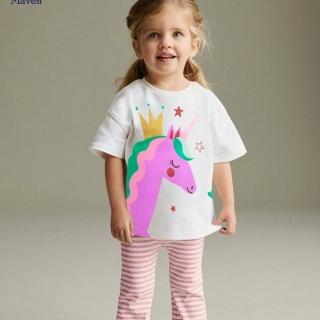 【Baby 童衣】兒童短袖套裝 女童居家服 女寶寶可愛獨角獸外出套裝 89110(共１色)