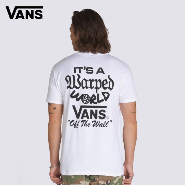 【VANS 官方旗艦】Warped World 男女款白色短袖T恤
