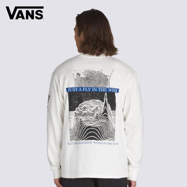 【VANS 官方旗艦】MTE Electro Waves 男女款米白色長袖T恤
