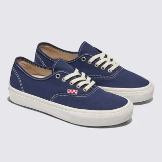 【VANS 官方旗艦】Skate Authentic 男女款深藍色專業滑板鞋