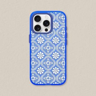 【RHINOSHIELD 犀牛盾】iPhone 15系列 JellyTint 透明防摔手機殼/壓花玻璃-白色海棠(老屋顏)