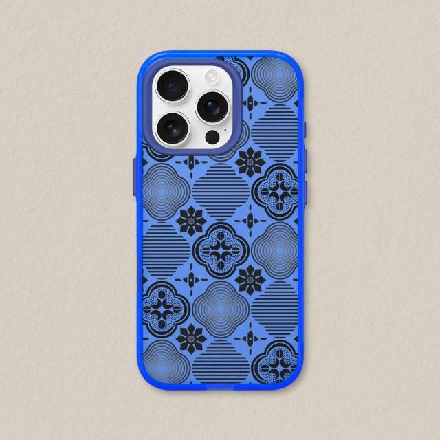 【RHINOSHIELD 犀牛盾】iPhone 16系列 JellyTint 透明防摔手機殼/壓花玻璃-黑色海棠(老屋顏)