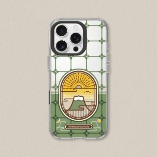 【RHINOSHIELD 犀牛盾】iPhone 15系列 Clear透明防摔手機殼/鐵窗花 - 富士山(老屋顏)