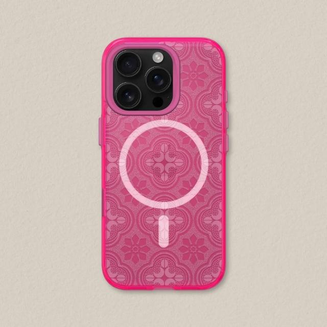 【RHINOSHIELD 犀牛盾】iPhone 16系列 JellyTint  MagSafe兼容 磁吸透明手機殼/壓花玻璃-透明海棠(老屋顏)