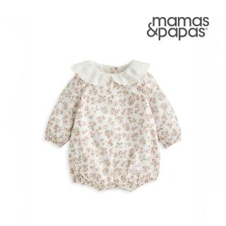 【Mamas & Papas】都鐸薔薇-長袖包屁寬褲(2種尺寸可選)