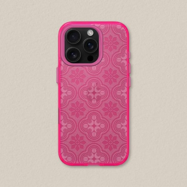 【RHINOSHIELD 犀牛盾】iPhone 14系列 JellyTint 透明防摔手機殼/壓花玻璃-透明海棠(老屋顏)