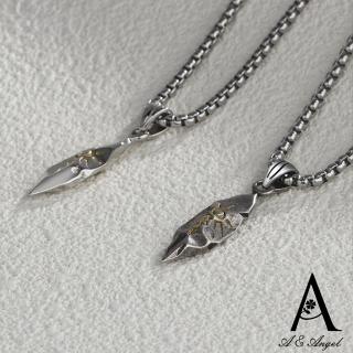 【ANGEL】日光太陽許願石復古拼色中性項鍊(2色可選)