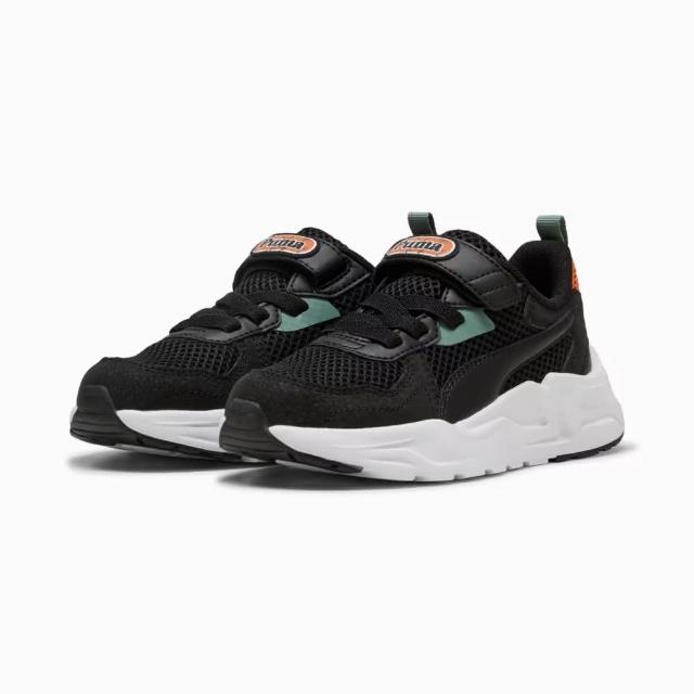 【PUMA】運動鞋 童鞋 中童 兒童 TRINITY LITE MID 90S AC+ PS 黑綠橘 40066002