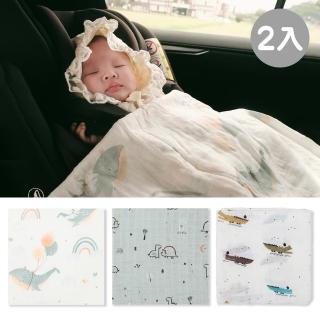 【bimbidreams】★2入超值特惠組★ 竹纖維紗布包巾 120x120cm(推車蓋毯 萬用巾 紗布被 哺乳巾 包巾)