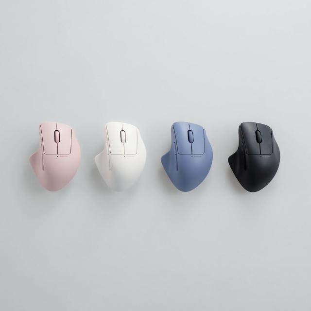 【ELECOM】Shellpha 靜音雙模人體工學5鍵滑鼠(M)