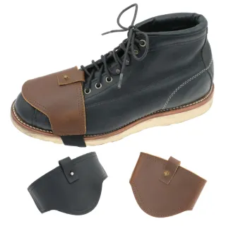 【Supamoto】打檔護鞋套—山形(復古/牛皮/真皮/通用/車靴/護鞋套/打檔護塊/打檔套/檔車/騎士)