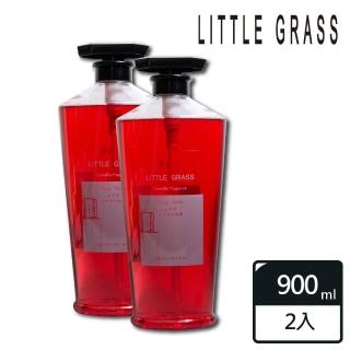 【Little Grass 小草香氛】頂級舒緩香精級沐浴精華露 山茶花-紅 900ML 2入(沐浴乳、大容量、香水調)