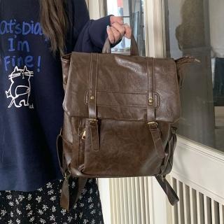 【MoonDy】包包 後揹包 雙肩包 肩揹包 手提包 大容量 旅行包 A4包 上課書包 復古包包 百搭包包