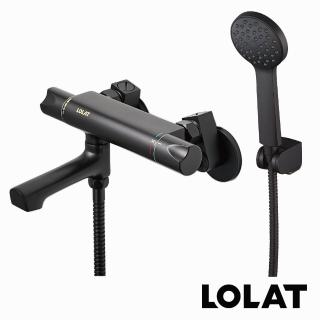 【LOLAT 羅力】官方直營 MOMO獨家專賣恆溫小淋浴龍頭-附單段大流量蓮蓬頭含管+掛座(STN2365H-Z)