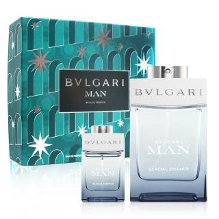 【BVLGARI 寶格麗】極地冰峰男性淡香精二入禮盒-淡香精100ml+淡香精15ml(平行輸入)
