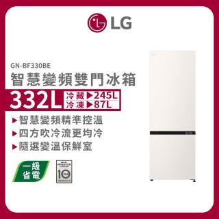 【LG 樂金】332公升一級能效智慧變頻右開雙門冰箱(GN-BF330BE)