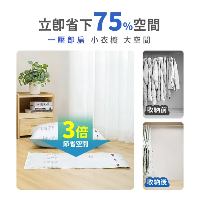 【gin gin】太力 新湖水綠 立體手壓式真空壓縮袋_多入可選(旅行壓縮袋 真空收納袋 棉被收納 壓縮包)