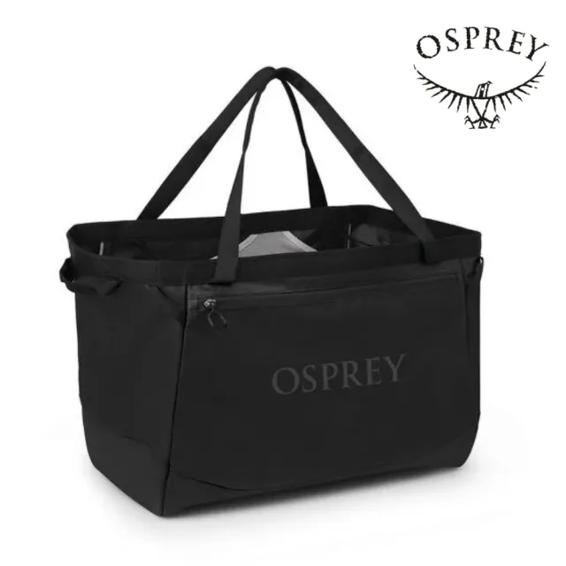 【Osprey】Transporter Gear Tote 60L 托特包 渡鴉黑(旅行 戶外 日常使用)