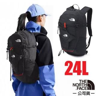 【The North Face】APAC BASIN 24 多功能雙肩後揹包24L.登山健行揹包.通勤休閒包(8BKF-KX7 宇宙黑)