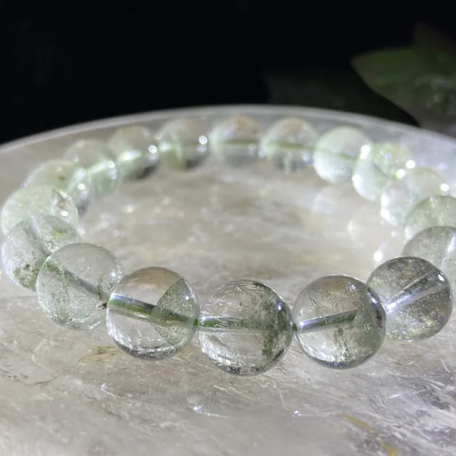 【Cozy 世界水晶原礦與茶】巴西綠幽靈 11mm+ 06-5(為幫助事業蓬勃的鬼佬財神)