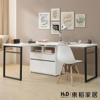 【H&D 東稻家居】L型書桌組 學習桌 電腦桌(THY2-05942)